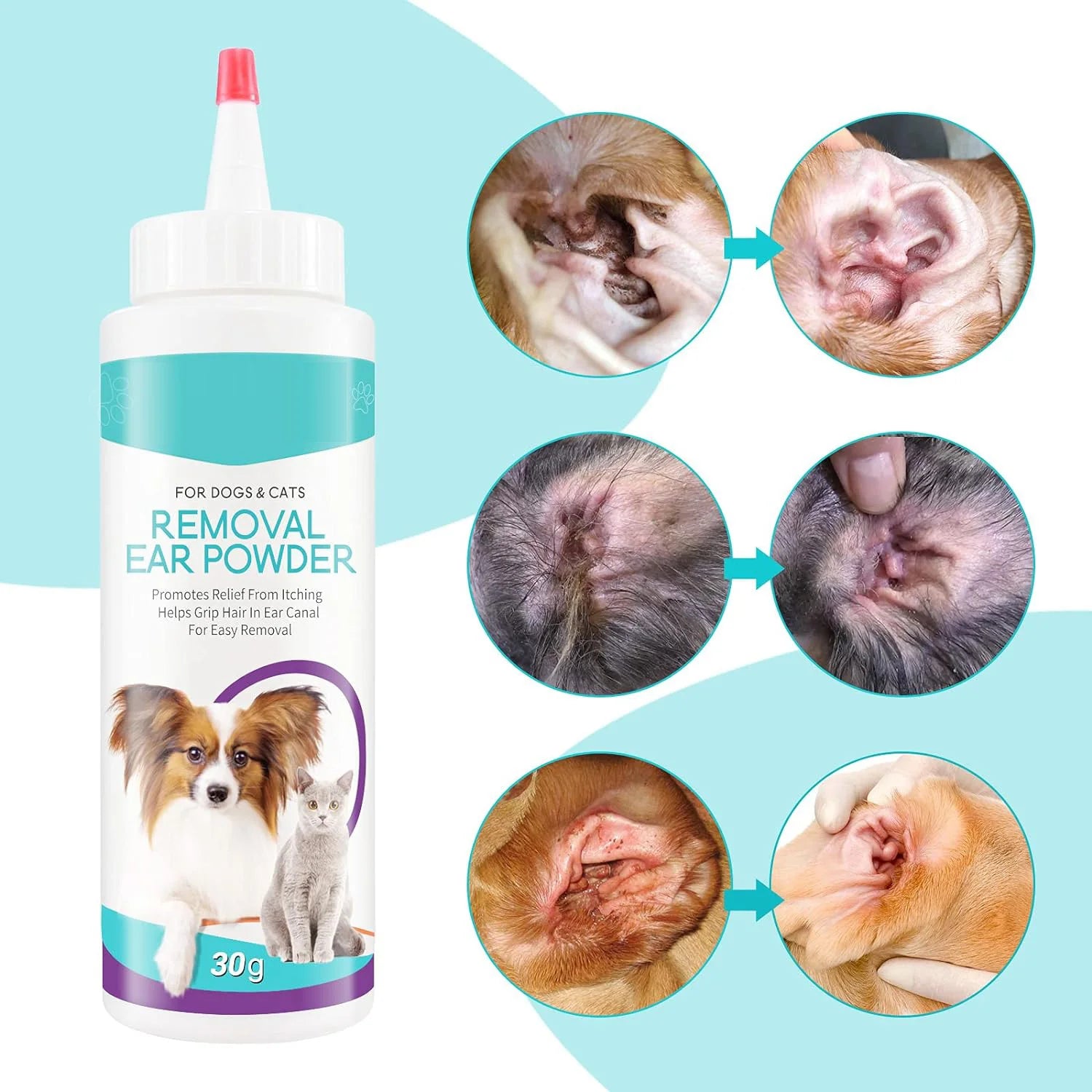 Dog Ear Cleaning Powder 30g – Infection Treatment & Odour Control