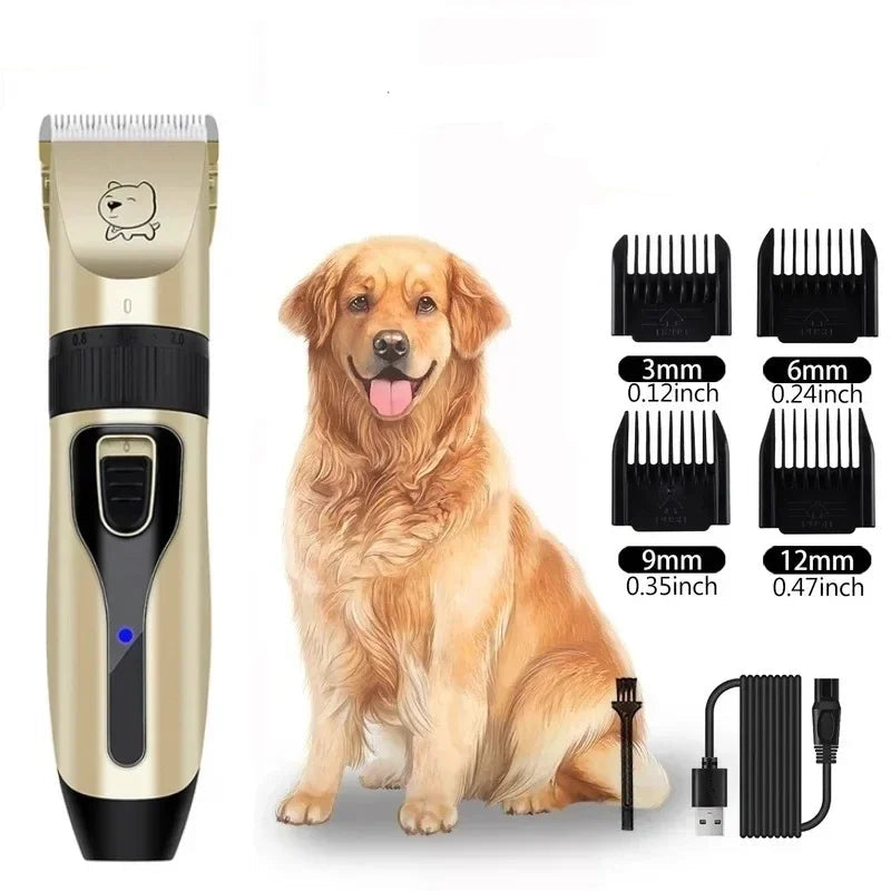Professional Pet Hair Clipper – USB Rechargeable Trimmer