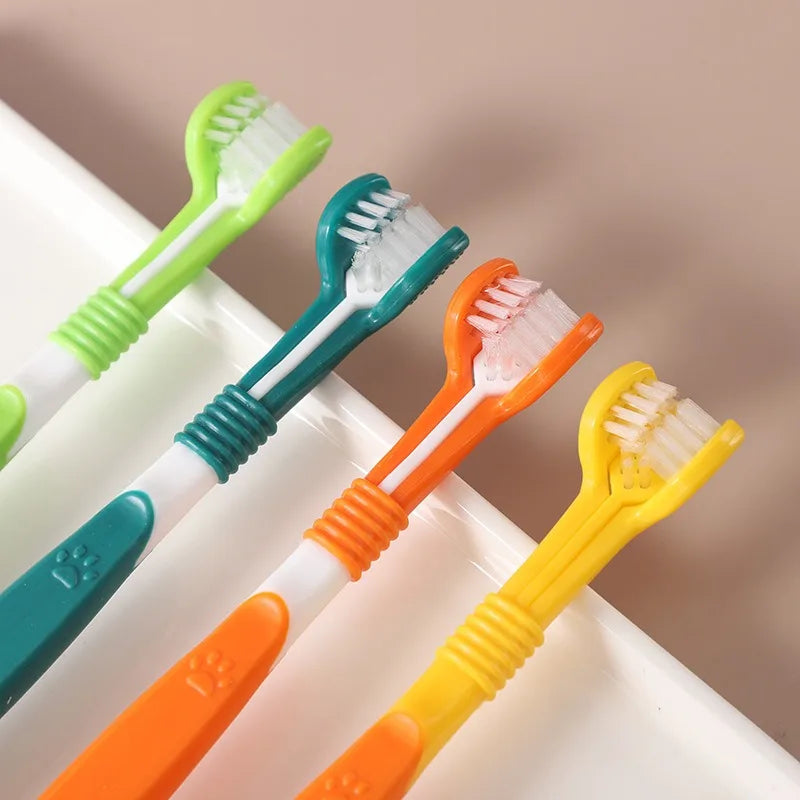 3-Sided Pet Toothbrush – Tartar & Bad Breath Remover