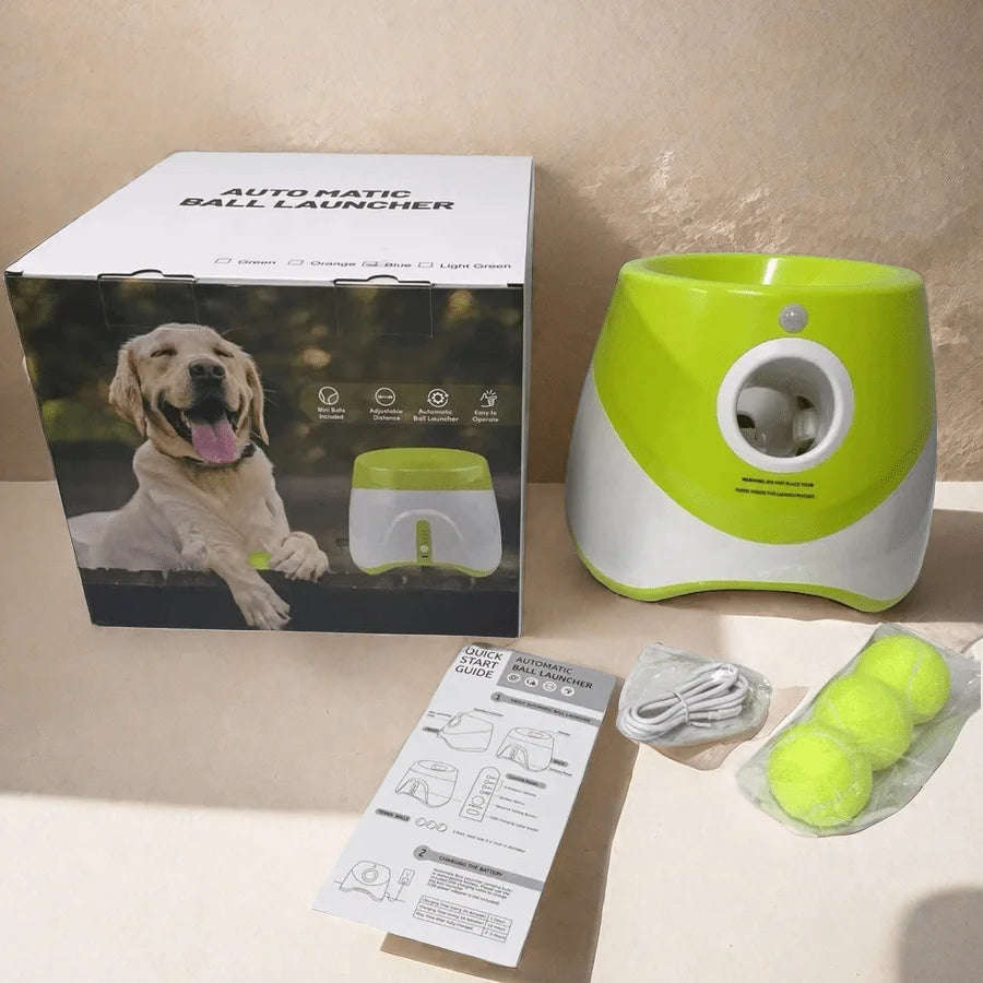 Automatic Dog Ball Launcher – Tennis Throwing Interactive Toy
