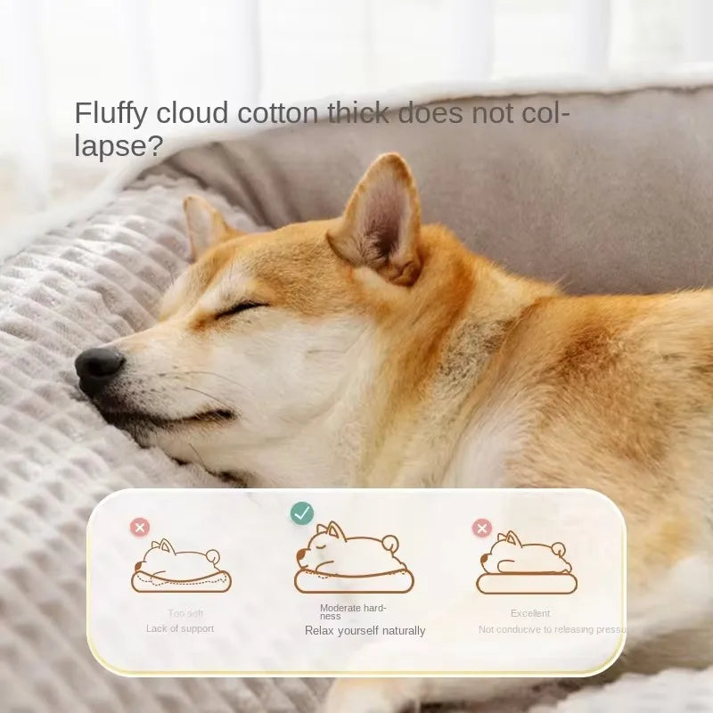 Winter Warm Pet Bed – Non-Slip Washable Cushion