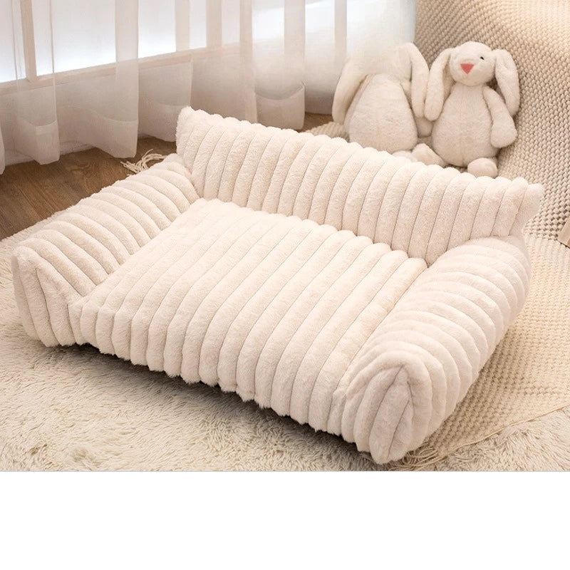 Plush Sofa Bed – Premium Corduroy Pet Lounge