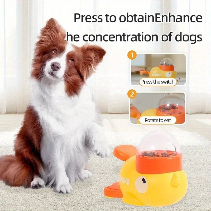 Dog Puzzle Feeder – Interactive Treat Dispenser Duck Design