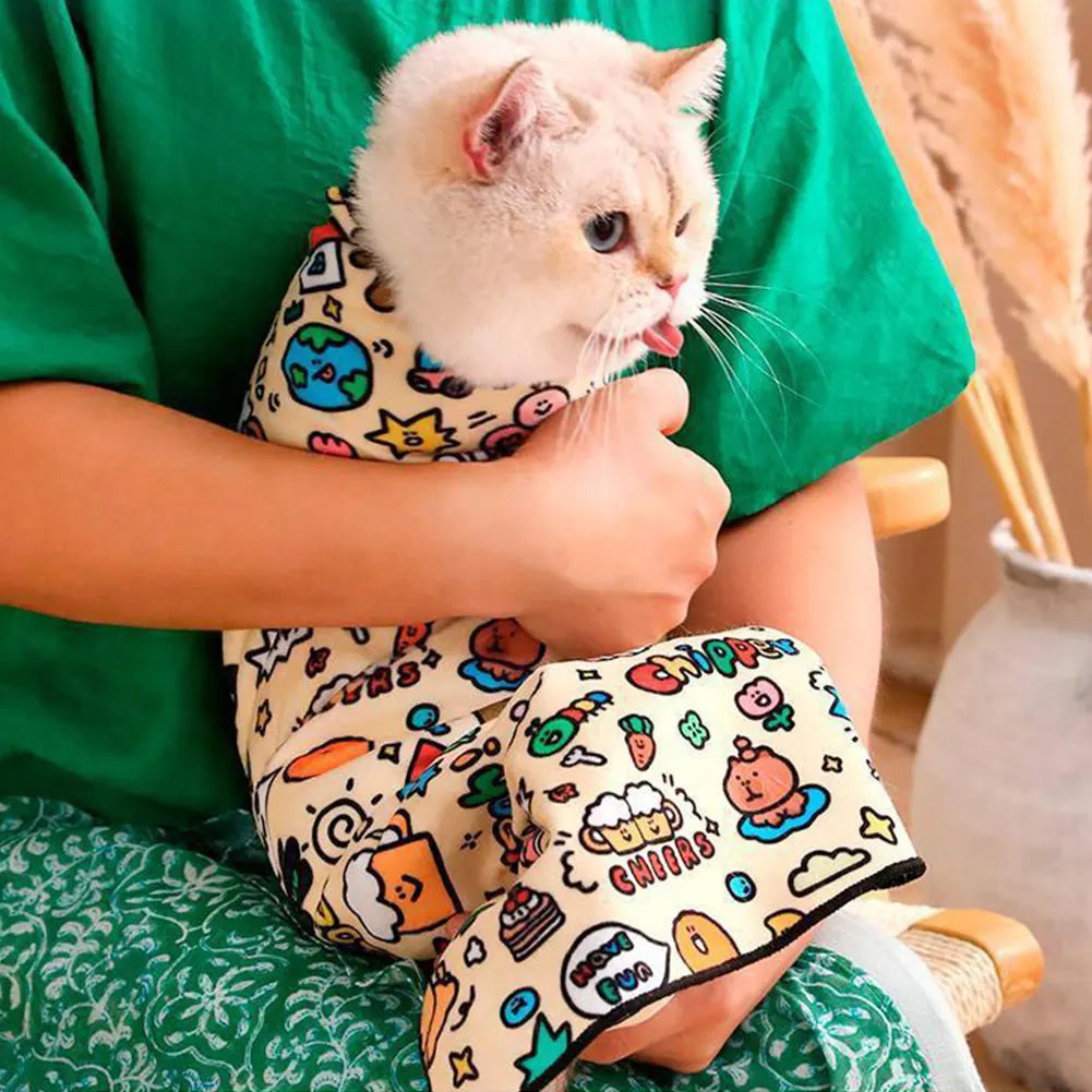 Cat Restraint Wrap – Gentle Grooming Aid