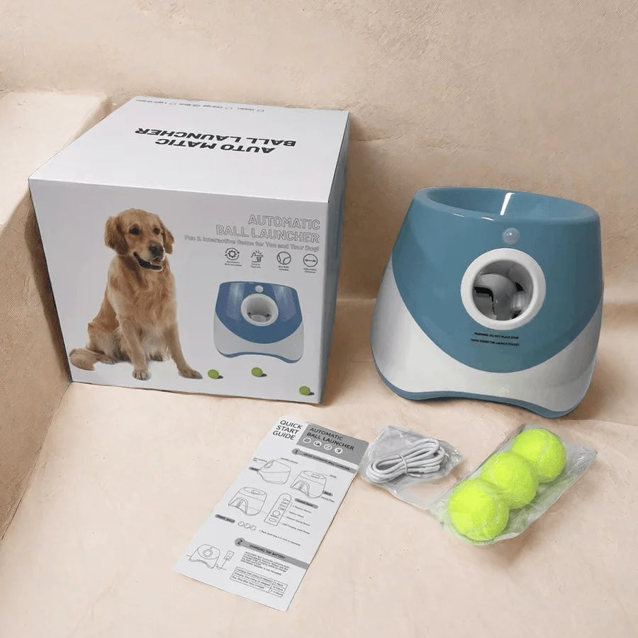 Automatic Dog Ball Launcher – Tennis Throwing Interactive Toy