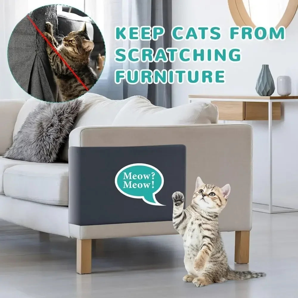 Cat Climbing Mat with Self-Adhesive Backing Sturdy Multi-Purpose Non-Slip Scratching Pad Funitures Protective Mat Pet Accessorie
