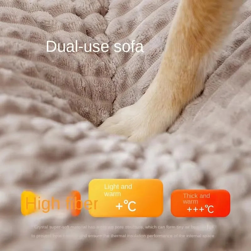 Winter Warm Pet Bed – Non-Slip Washable Cushion