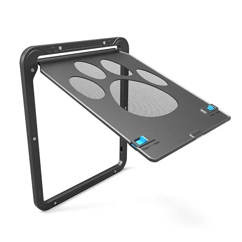 Dog Screen Door Large Dogs Magnetic Screen Door Curtain Anti Mosquito  Automatic Lockable Black Doors for Puppy