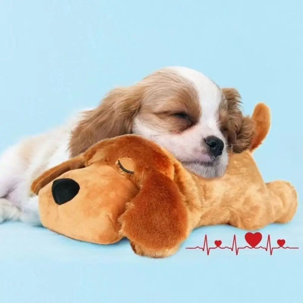 Heartbeat Comfort Toy – Anxiety Relief Plush for Dogs & Puppies