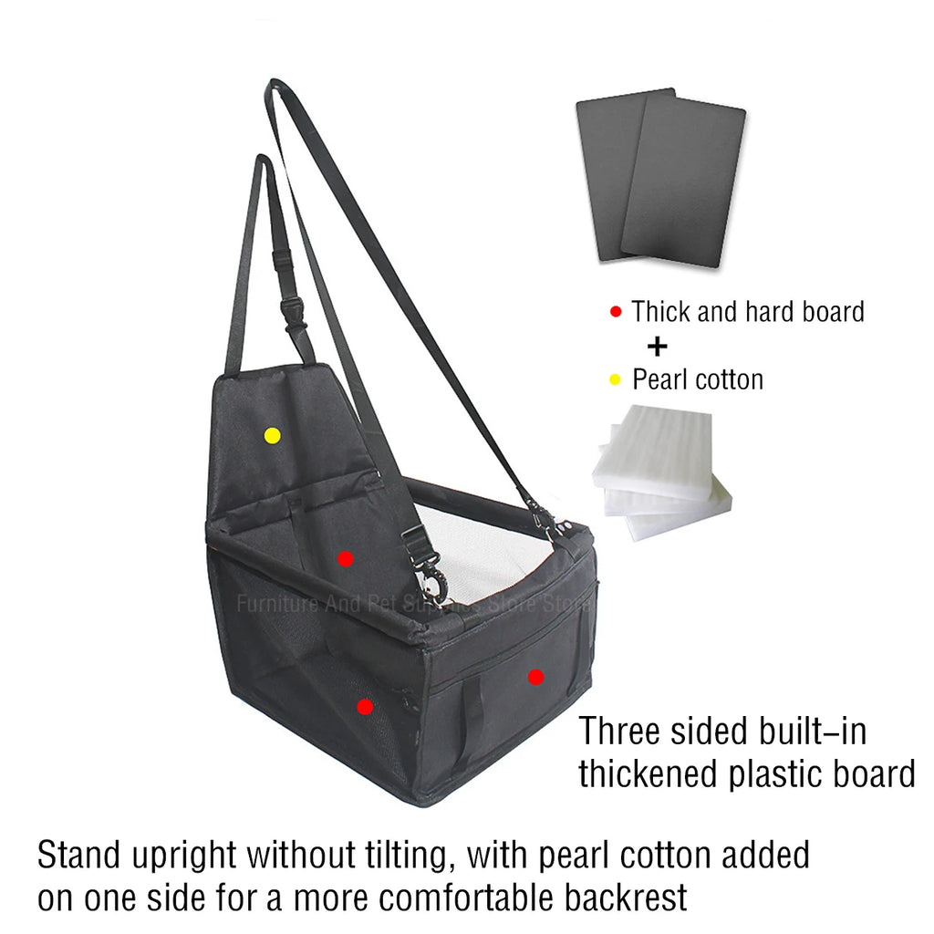 Dog Car Seat Carrier – Waterproof Travel Basket