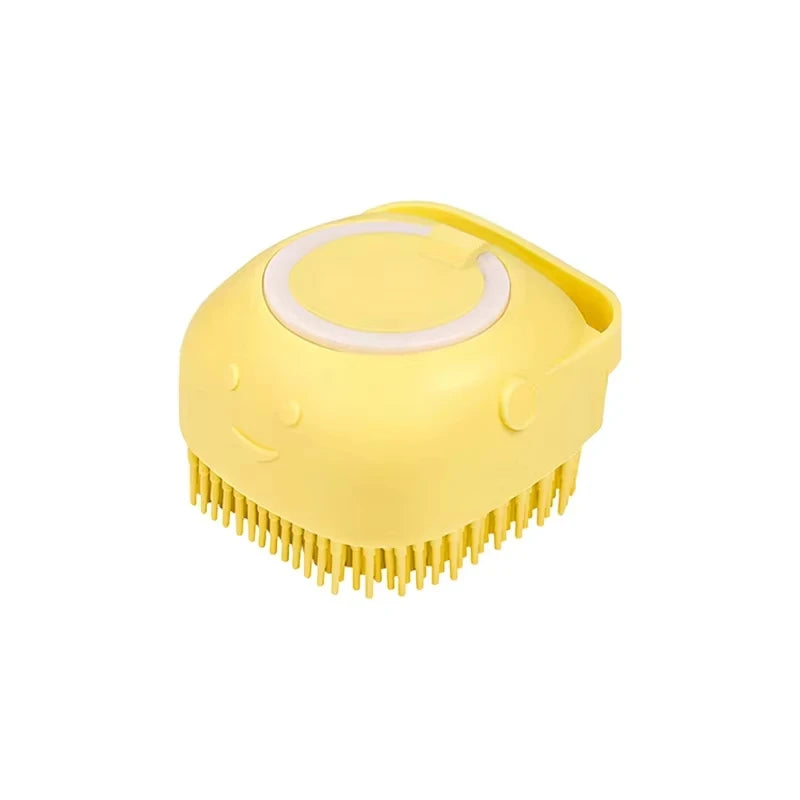 Pet Massage Brush with Shampoo Dispenser – Grooming Tool