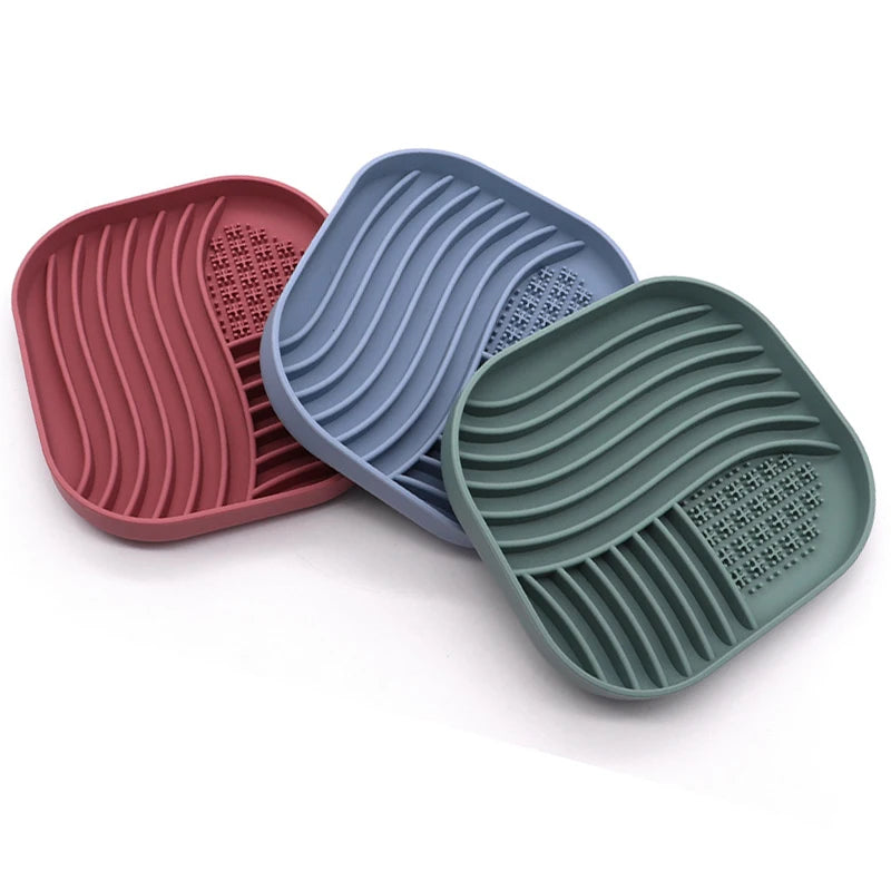 Silicone Slow Feeder Lick Mat – Calming Pet Feeding Aid