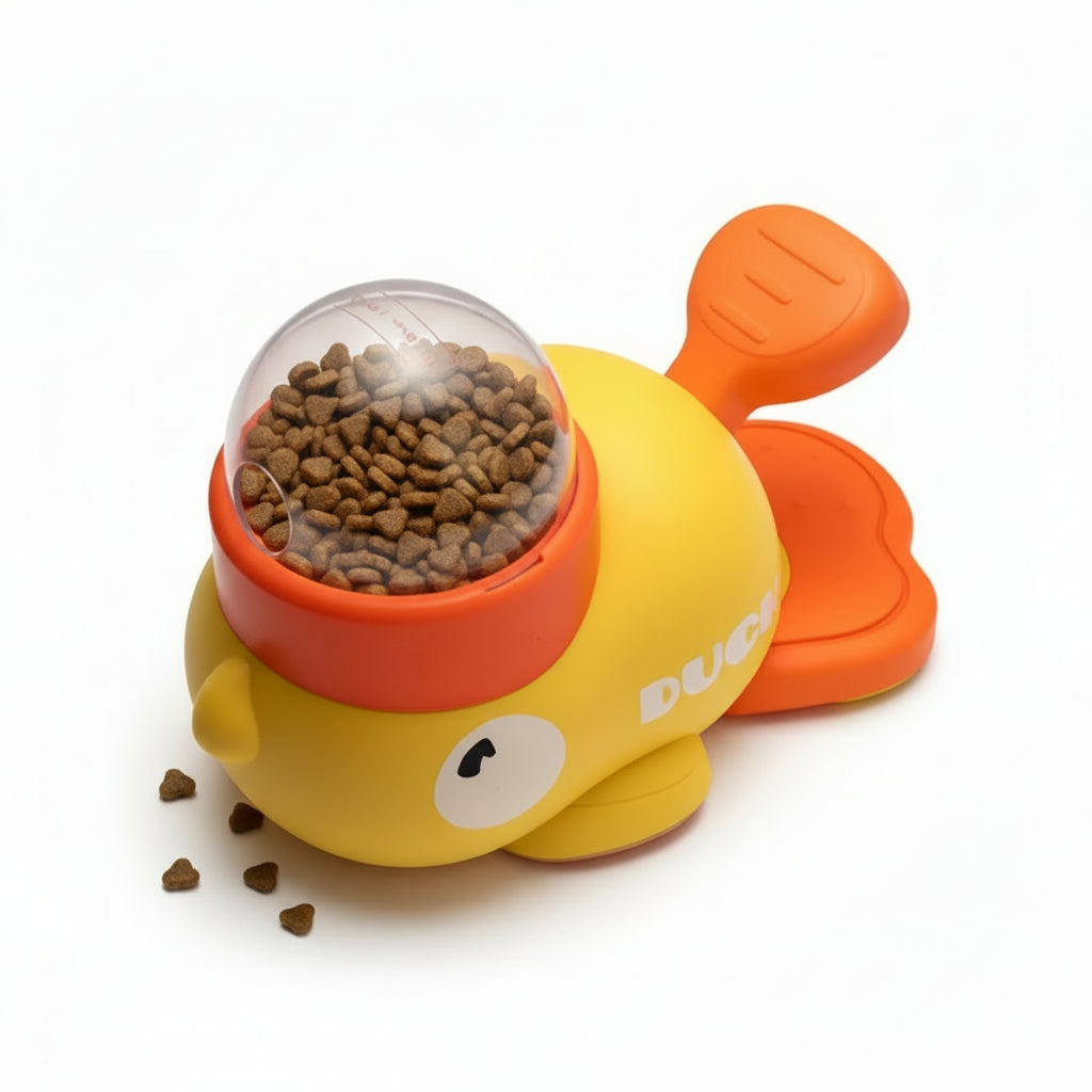 Dog Puzzle Feeder – Interactive Treat Dispenser Duck Design