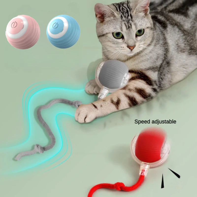 Electric Rolling Ball Toy – Smart Sensor Interactive Cat Toy