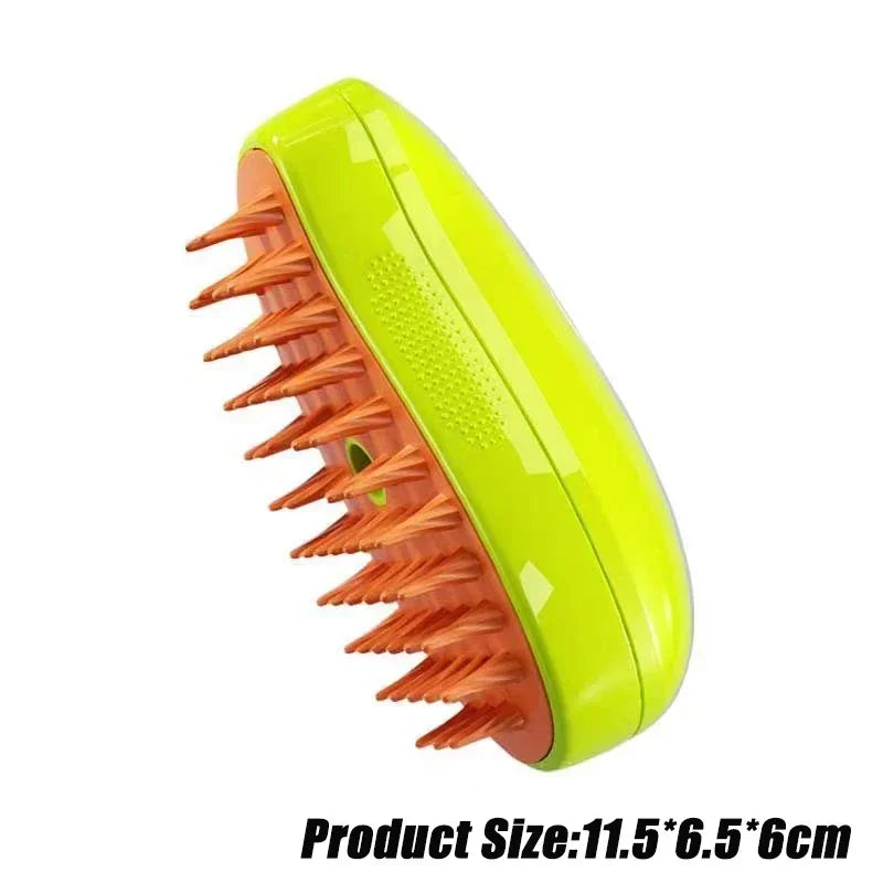 3-in-1 Electric Steam Brush – Massage & Grooming Tool