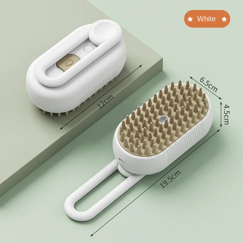 3-in-1 Electric Steam Brush – Massage & Grooming Tool