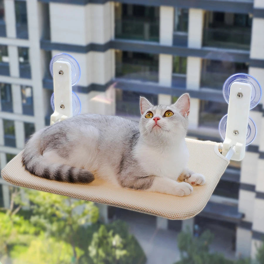 Cozy Window Perch – Suction Cup Cat Hammock