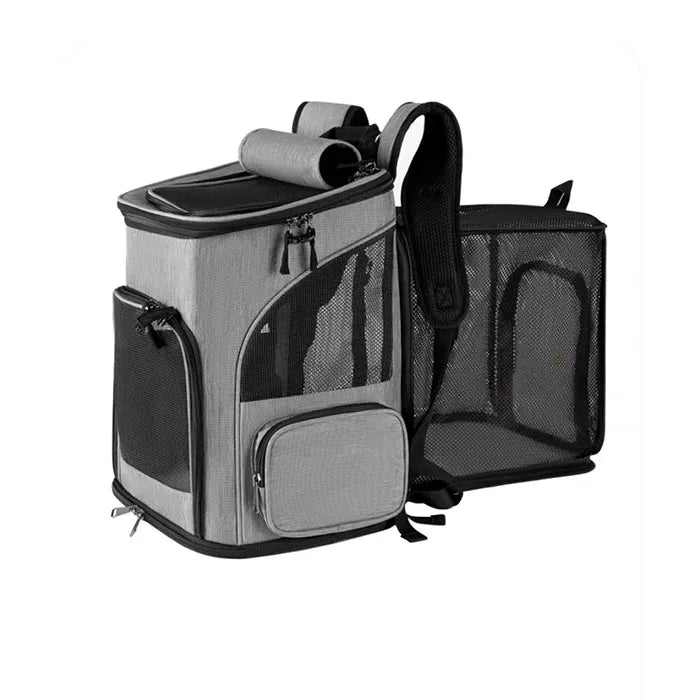 Pet Carrier Backpack – Breathable Expandable Travel Bag