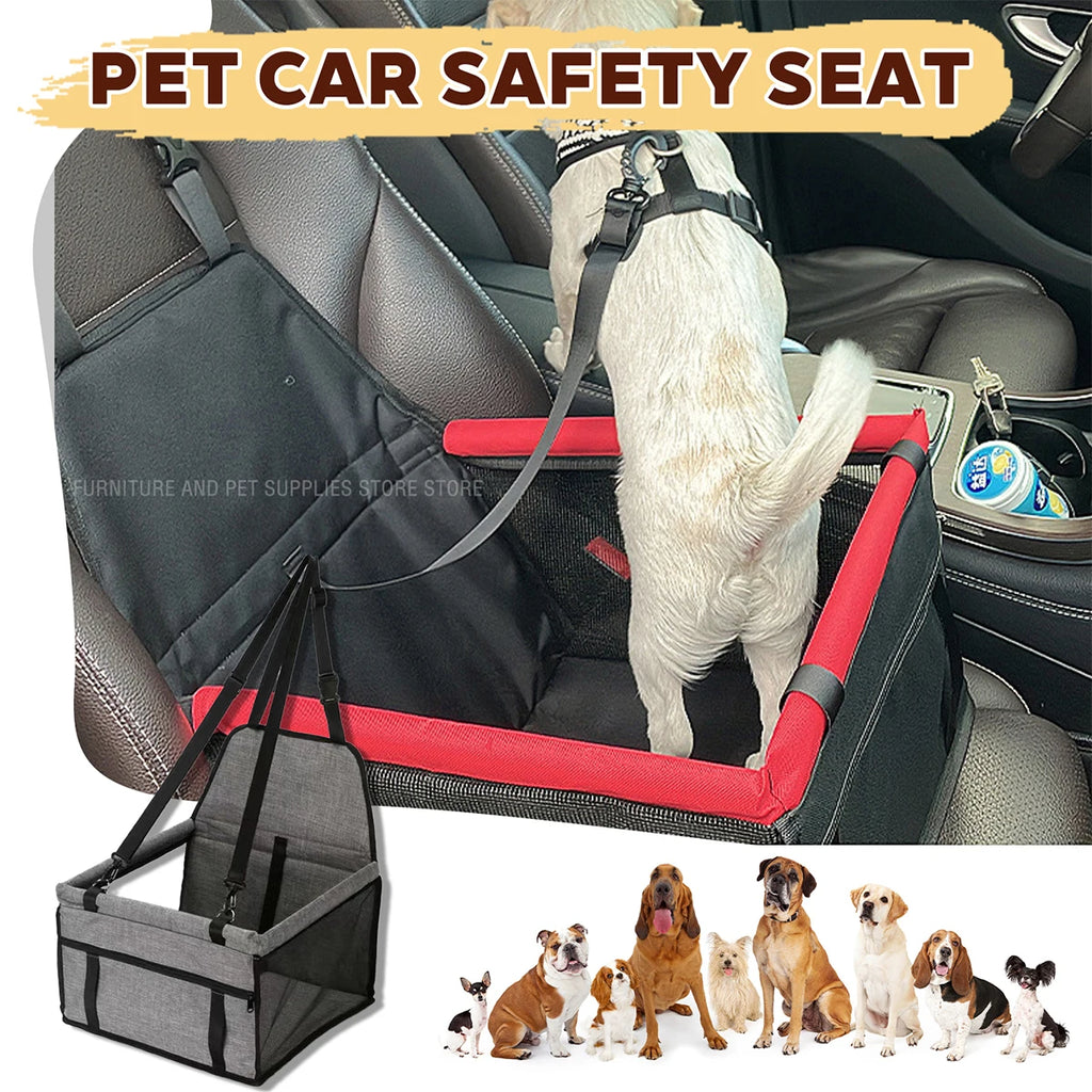 Dog Car Seat Carrier – Waterproof Travel Basket