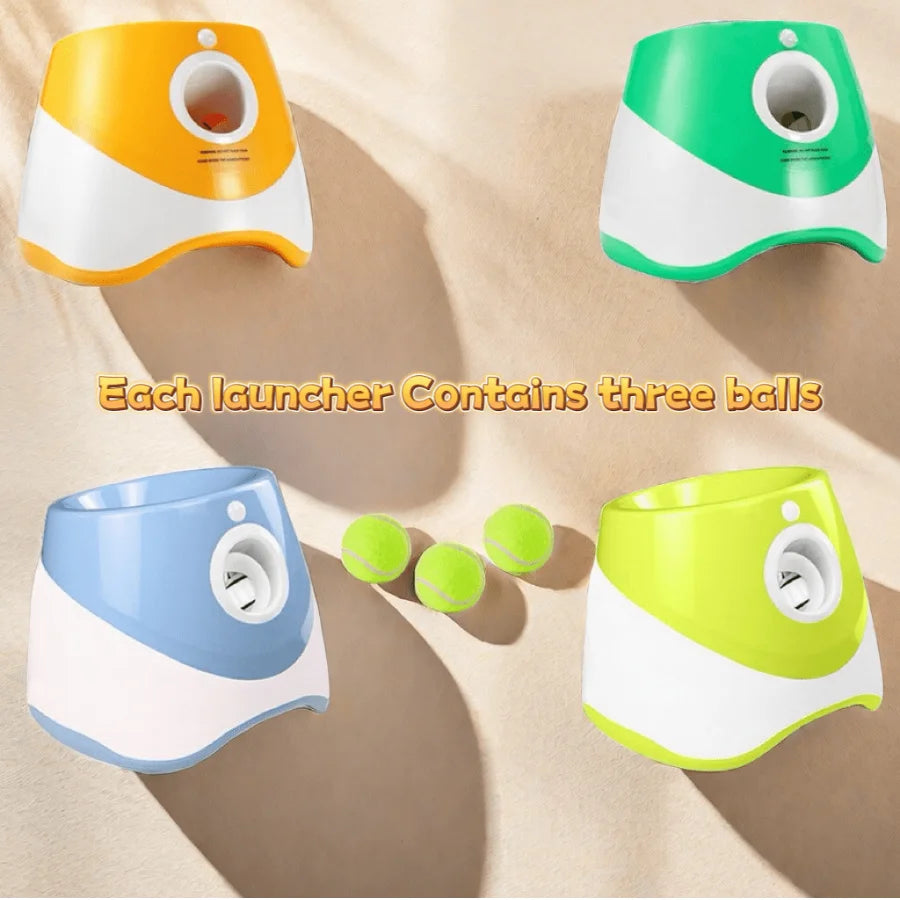 Automatic Dog Ball Launcher – Tennis Throwing Interactive Toy
