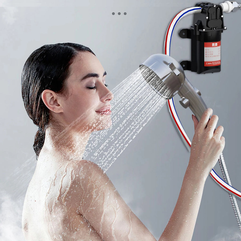 Electric Water Pump Car Washer handheld Faucet Kit Outdoor Bath Camping Shower Head For Camping Hiking Pet Cleaning