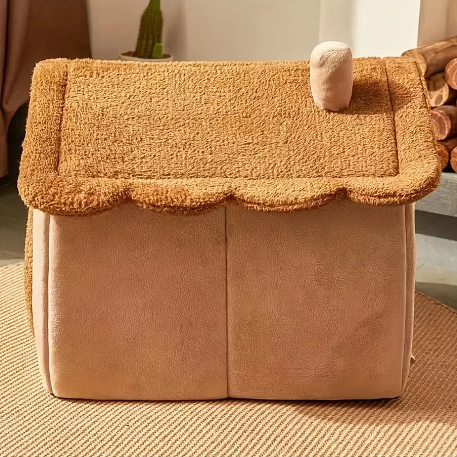 Foldable Pet Cave – Cozy Hideaway Bed