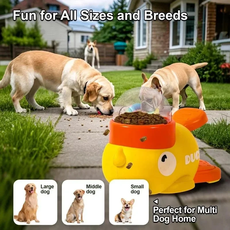 Dog Puzzle Feeder – Interactive Treat Dispenser Duck Design