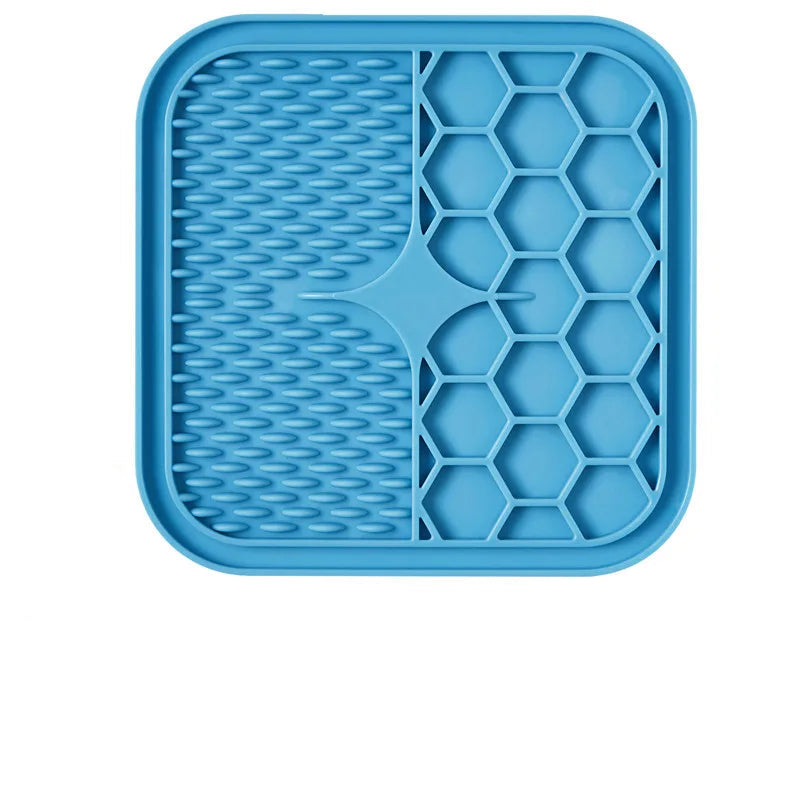 Small Pet Slow Feeder Mat – Suction Cup Lick Bowl
