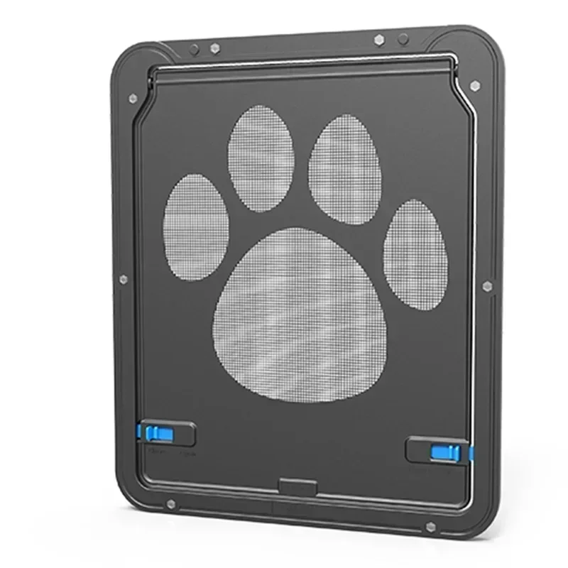 Dog Screen Door Large Dogs Magnetic Screen Door Curtain Anti Mosquito  Automatic Lockable Black Doors for Puppy