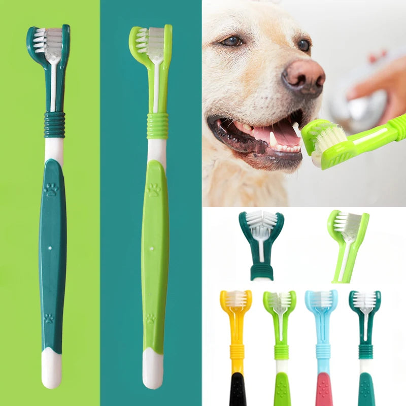 3-Sided Pet Toothbrush – Tartar & Bad Breath Remover