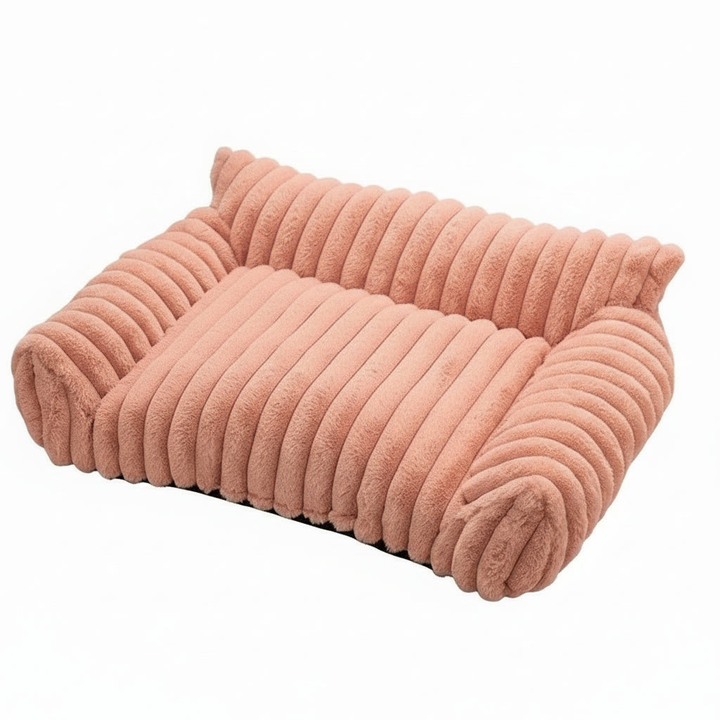 Plush Sofa Bed – Premium Corduroy Pet Lounge