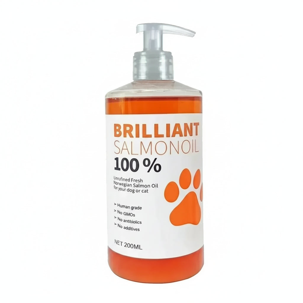 Pure Salmon Oil 200ml – Omega Fatty Acids Supplement for Dogs