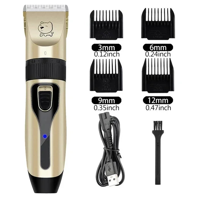 Professional Pet Hair Clipper – USB Rechargeable Trimmer