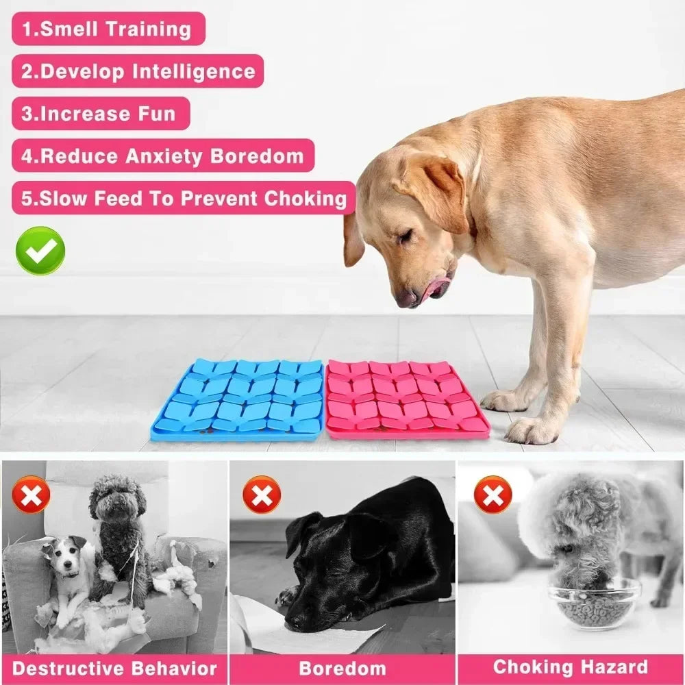 Snuffle Mat with Suction Cup – Slow Feeder & Training Aid