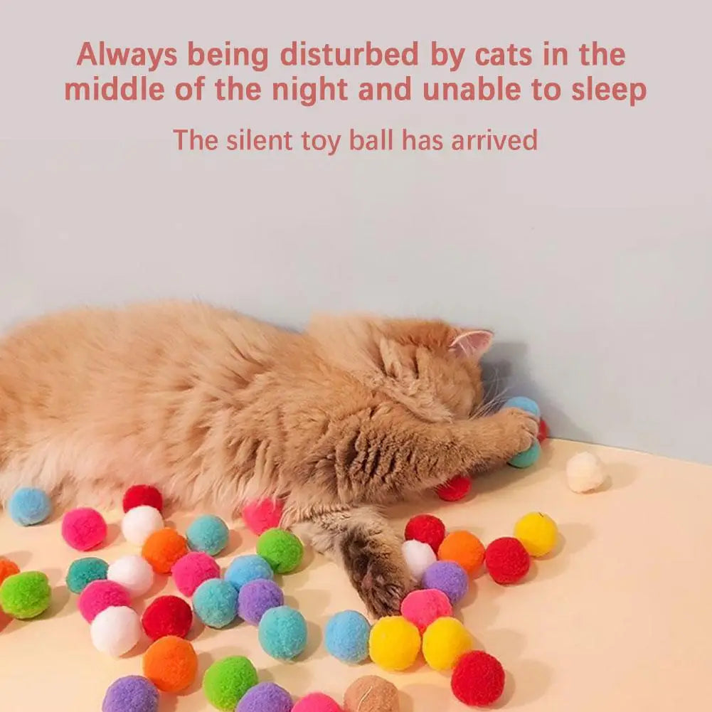 Cat Toys Mini Interactive Launch Training Toy For Pet Kitten Creative Shooting Gun Games Stretch Plush Ball Toys Pet Supplies