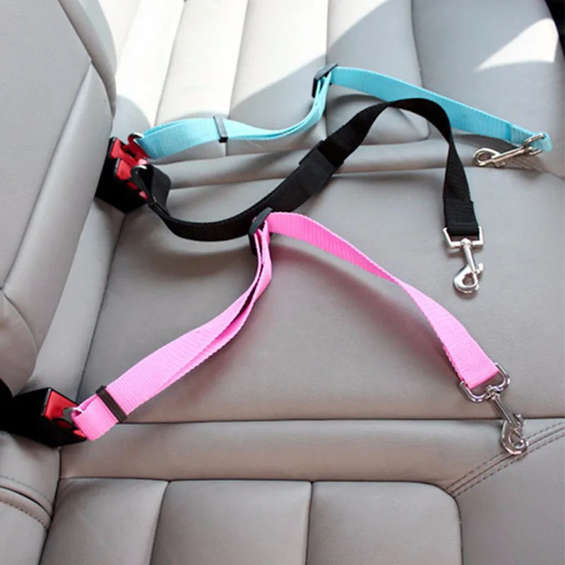 Adjustable Dog Car Seat Belt – Safety Harness Clip