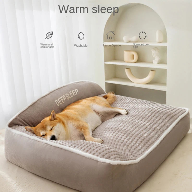 Winter Warm Pet Bed – Non-Slip Washable Cushion