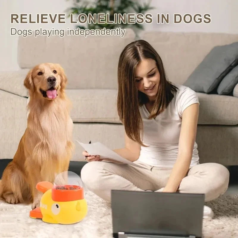 Dog Puzzle Feeder – Interactive Treat Dispenser Duck Design