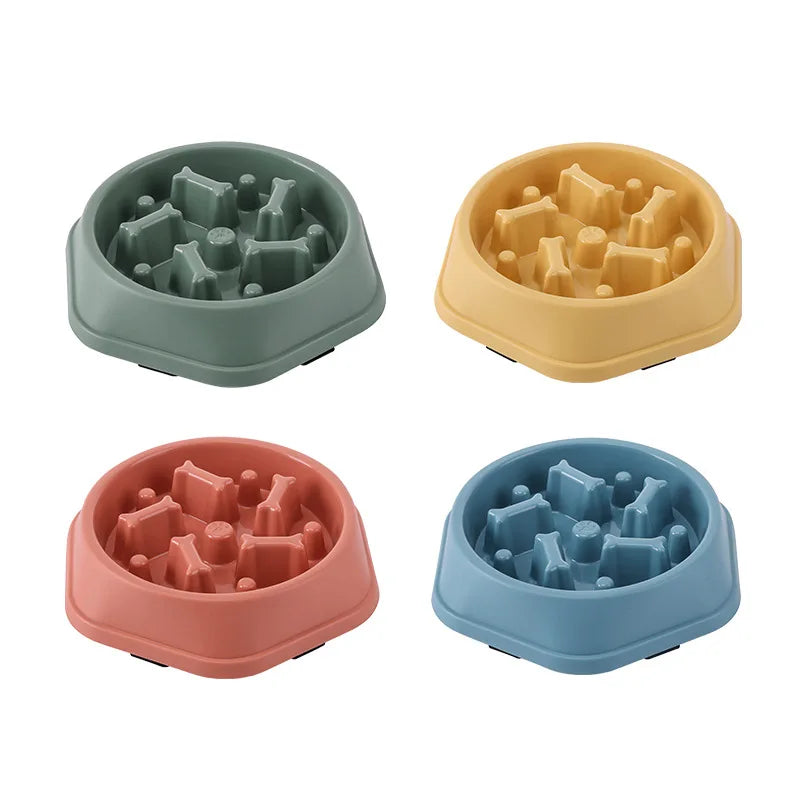Slow Food Bowl – Anti-Choking Design for Cats & Dogs