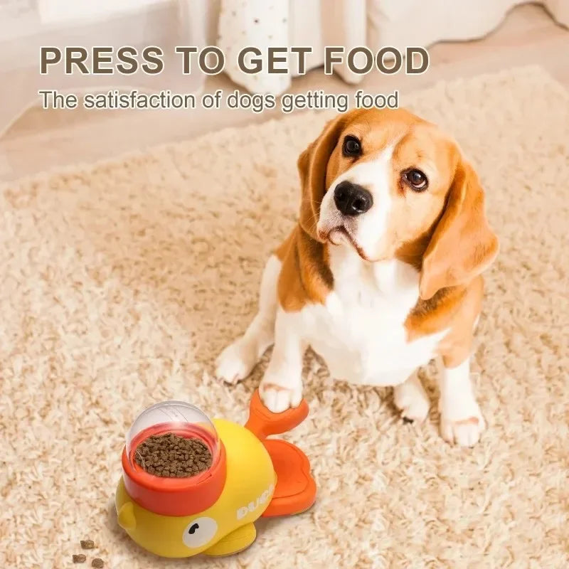 Dog Puzzle Feeder – Interactive Treat Dispenser Duck Design