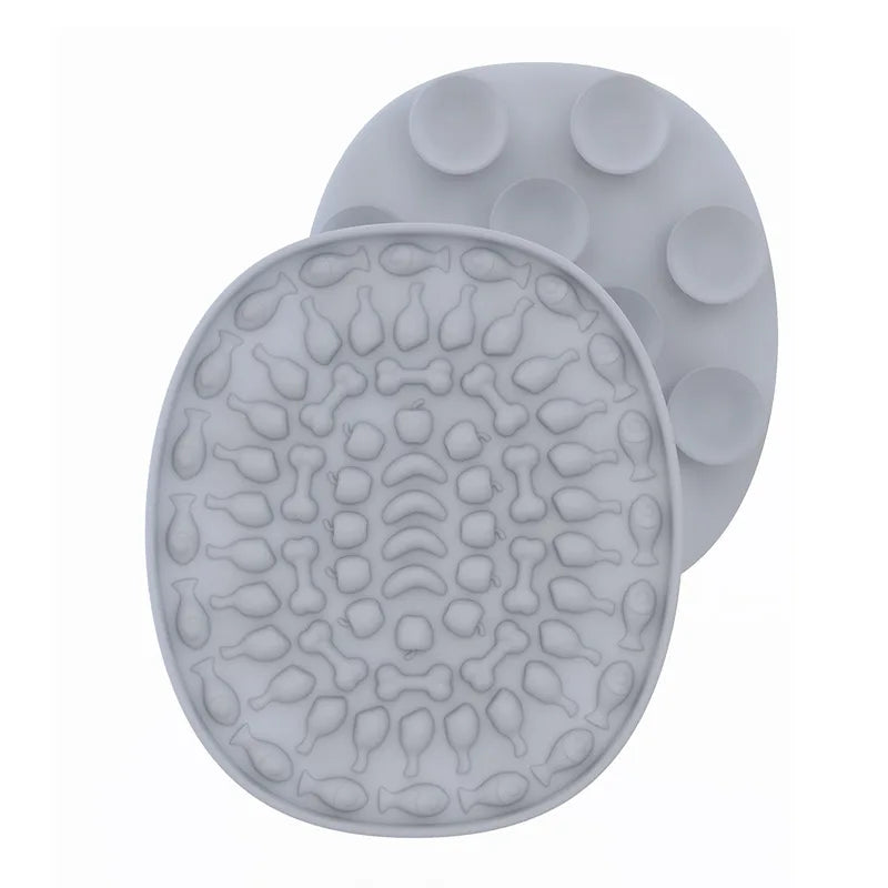 Small Pet Slow Feeder Mat – Suction Cup Lick Bowl