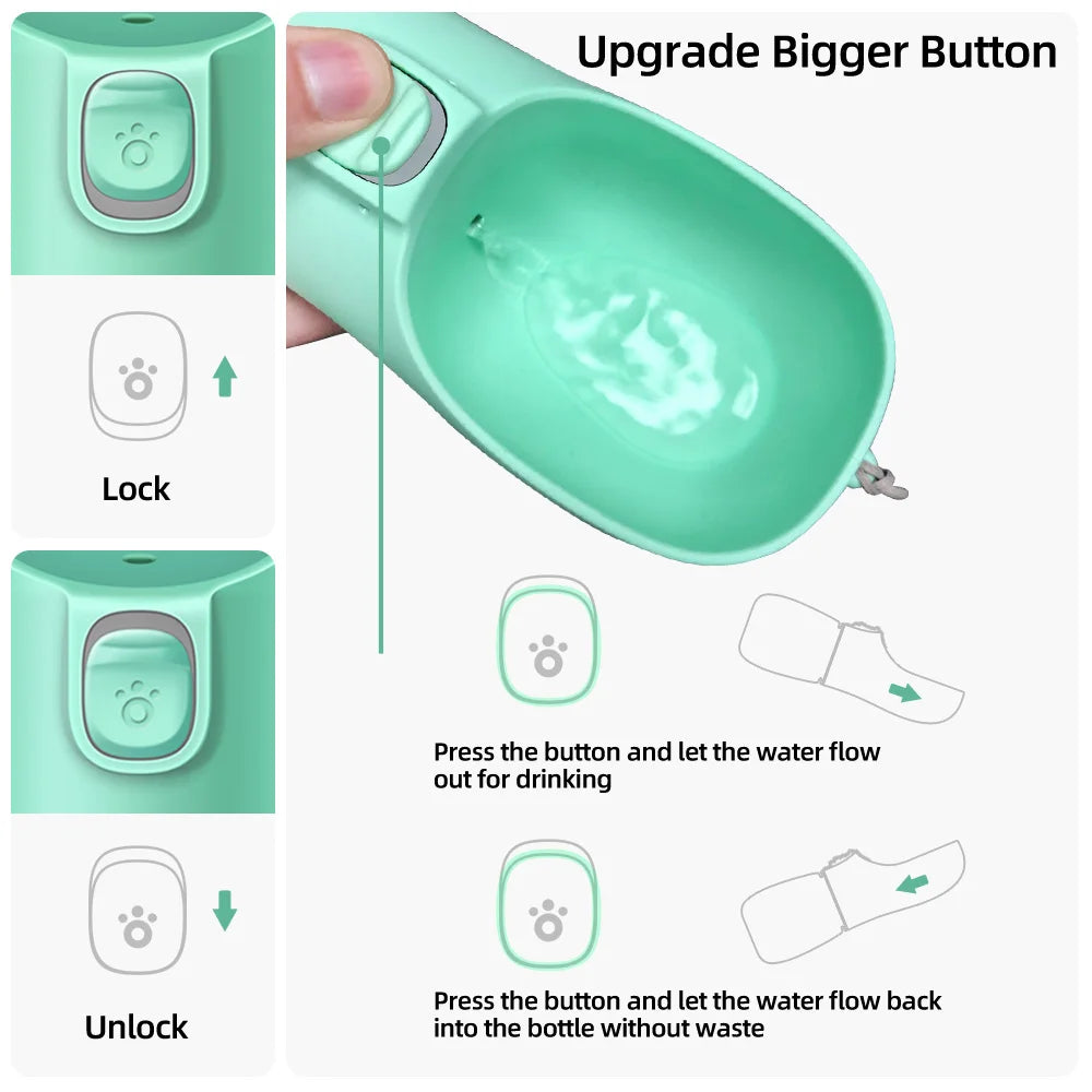 Portable Hydration Bottle – Travel Water Dispenser for Dogs & Cats