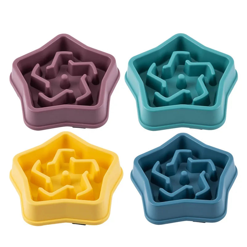 Slow Food Bowl – Anti-Choking Design for Cats & Dogs
