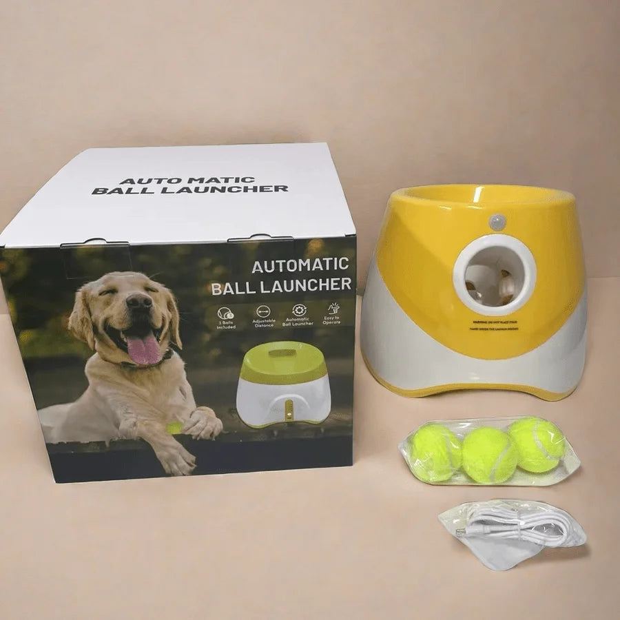 Automatic Dog Ball Launcher – Tennis Throwing Interactive Toy